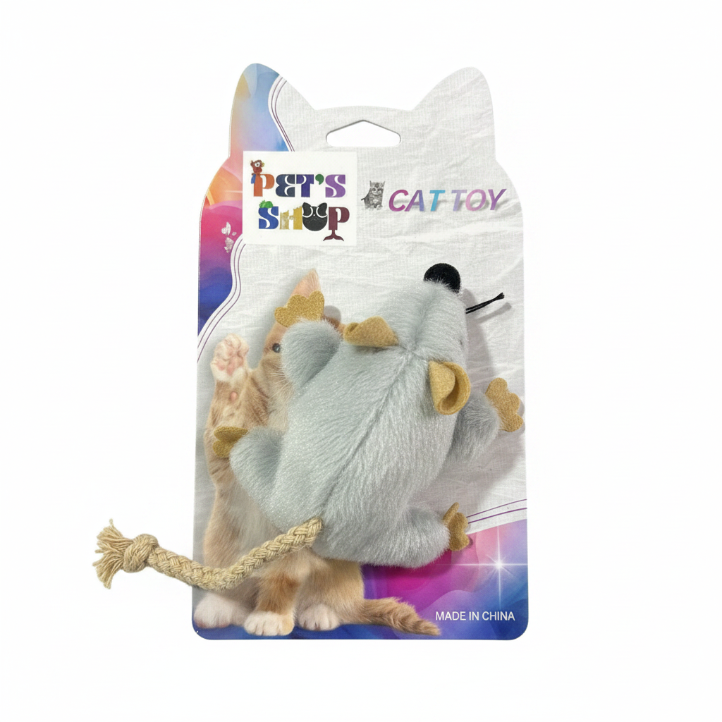 Cat Toy Mouse - White BG 4