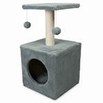 Cat Tree Gray Side Angle