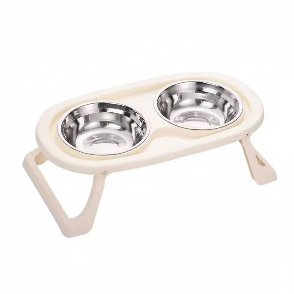 Pet Duo Dinner Stand Bowl | Stainless Steel Petfast.shop Generic Bowls & Feeders Cat Dog Exclusive Supplies petfast.shop EgyptPurple 675.00