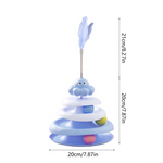 Cat Toys - Cat Roller - 3 Layers - Balls and Feather Wand Petfast.shop Generic Cat Kitten Supplies Toys petfast.shop EgyptDefault Title 300.00