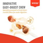 Wanpy Treat For Adult Dog Chewy Triple Chunk Kabobs Chicken , Duck & Lamb 100 g
