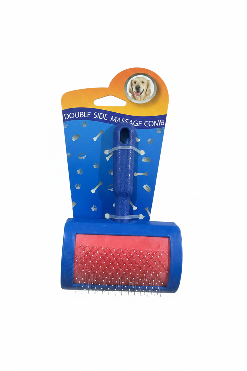 Double Side Massage Comb - White Background