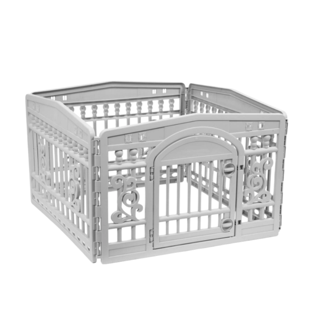 Foldable Decorative Indoor Pet Playpen with Gate – Dog & Cat Enclosure Petfast.shop Generic Carriers & Travel Accessories Cat Dog Exclusive Supplies petfast.shop EgyptDefault Title 4750.00