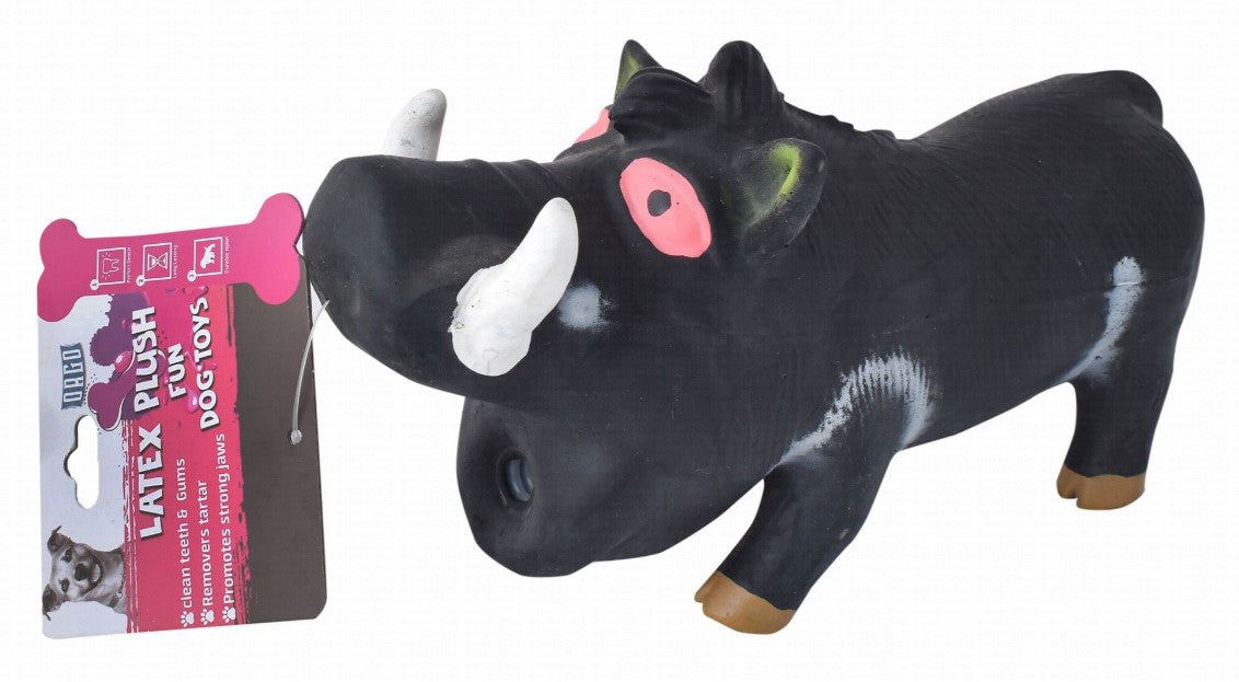Orgo Latex Pig Plush Dog Toy.