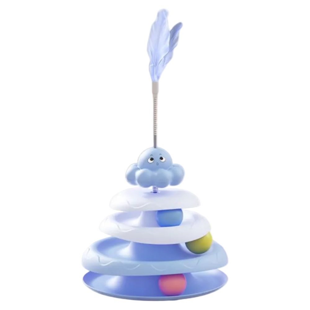 Cat Toys - Cat Roller - 3 Layers - Balls and Feather Wand Petfast.shop Generic Cat Kitten Supplies Toys petfast.shop EgyptDefault Title 300.00