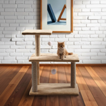 Gray Cat Tree Lifestyle