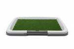 Gray Pet Potty Tray - Front Straight