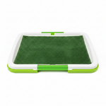 Green Pet Potty Tray - Top Angle