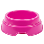 Hot Pink Pet Food Bowl - White Background