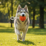 Dog Basketball with Rope & Sound Toy