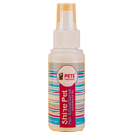 Shine Pet spray bottle with colorful label on a white background