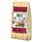 Chat & Chat Dry Food with beef andPeas for Adult 2 kg.