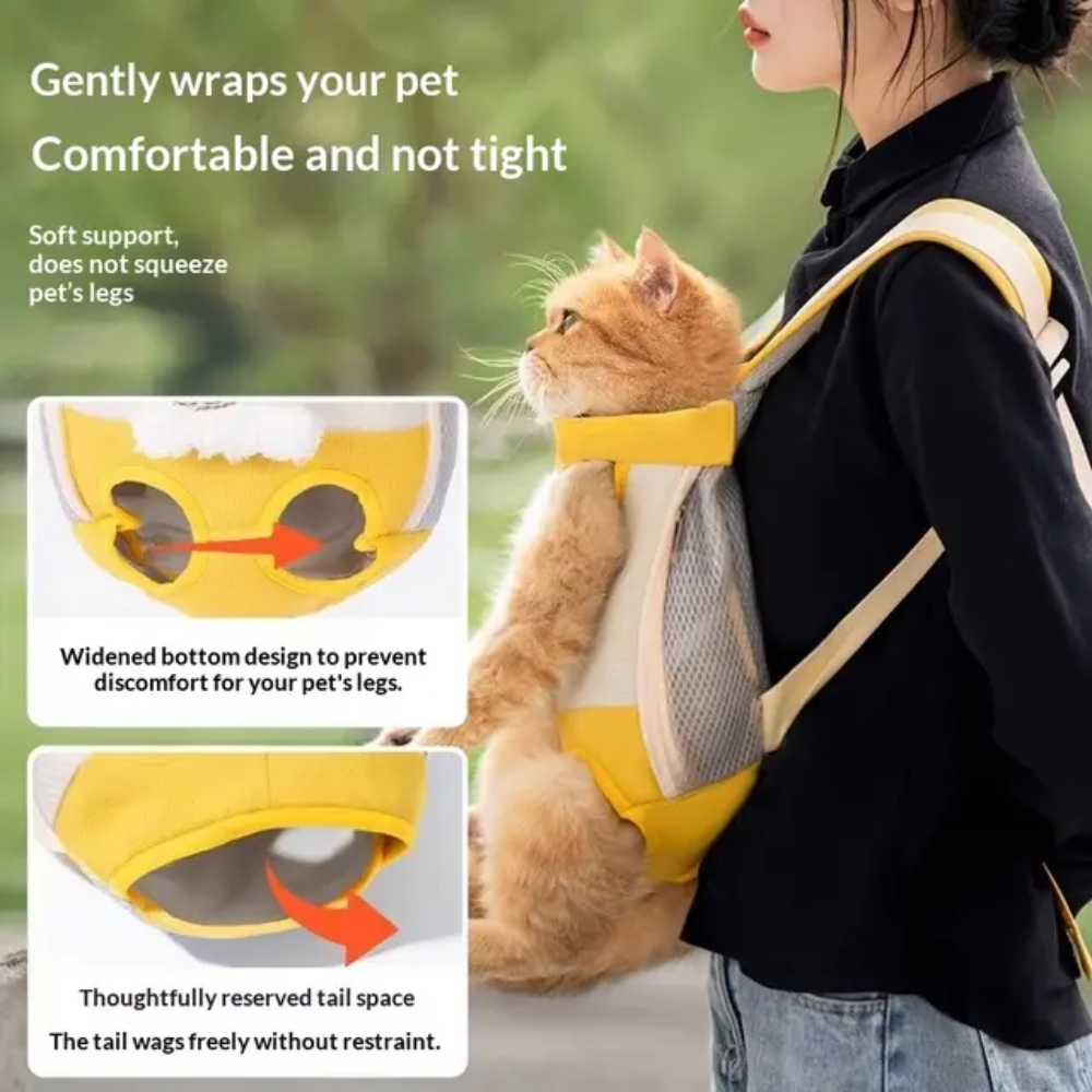 Front-Pack Pet Carrier Backpack for Small Cat & Dog