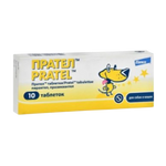 Box of Pratel tablets for pets on a white background