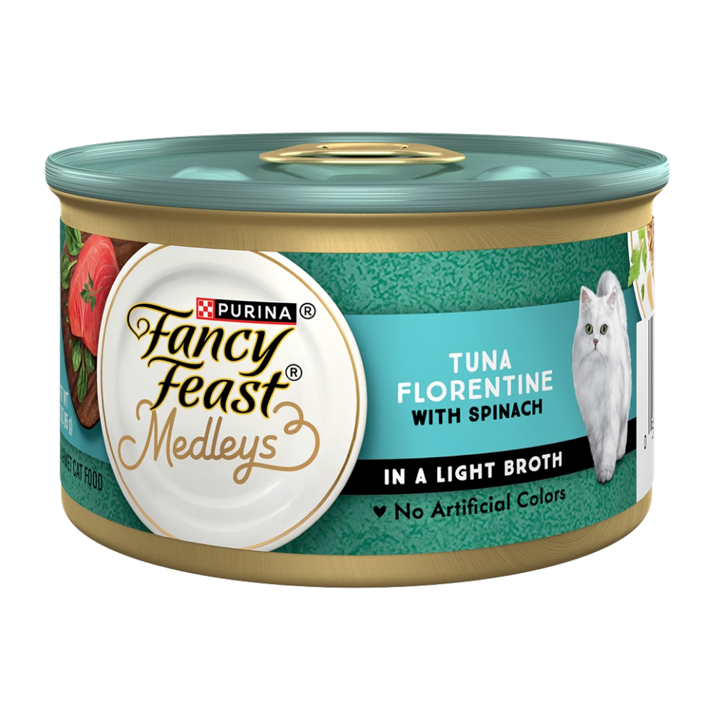 Fancy Feast Medleys Tuna Florentine with Spinach Cat Wet Food85g