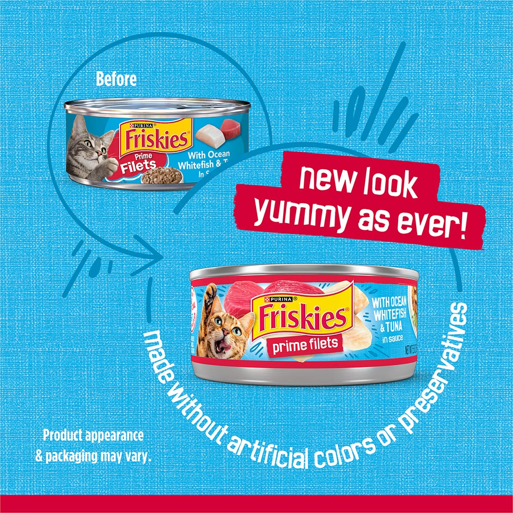Friskies Prime Filets With Ocean Whitefish & Tuna in Sauce Wet Cat Food 156g Petfast.shop Friskies Cat Exclusive Food Wet Food petfast.shop Egypt PFR6881S Default Title 110.00