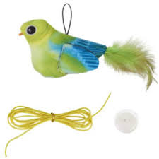 Squeaky Birds Cat Toys Simulated Elastic Birds