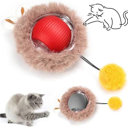 Running Ball with Ball Cat Toy 3 Pcs Petfast.shop Generic Cat Supplies Toys petfast.shop EgyptGreen 0.00