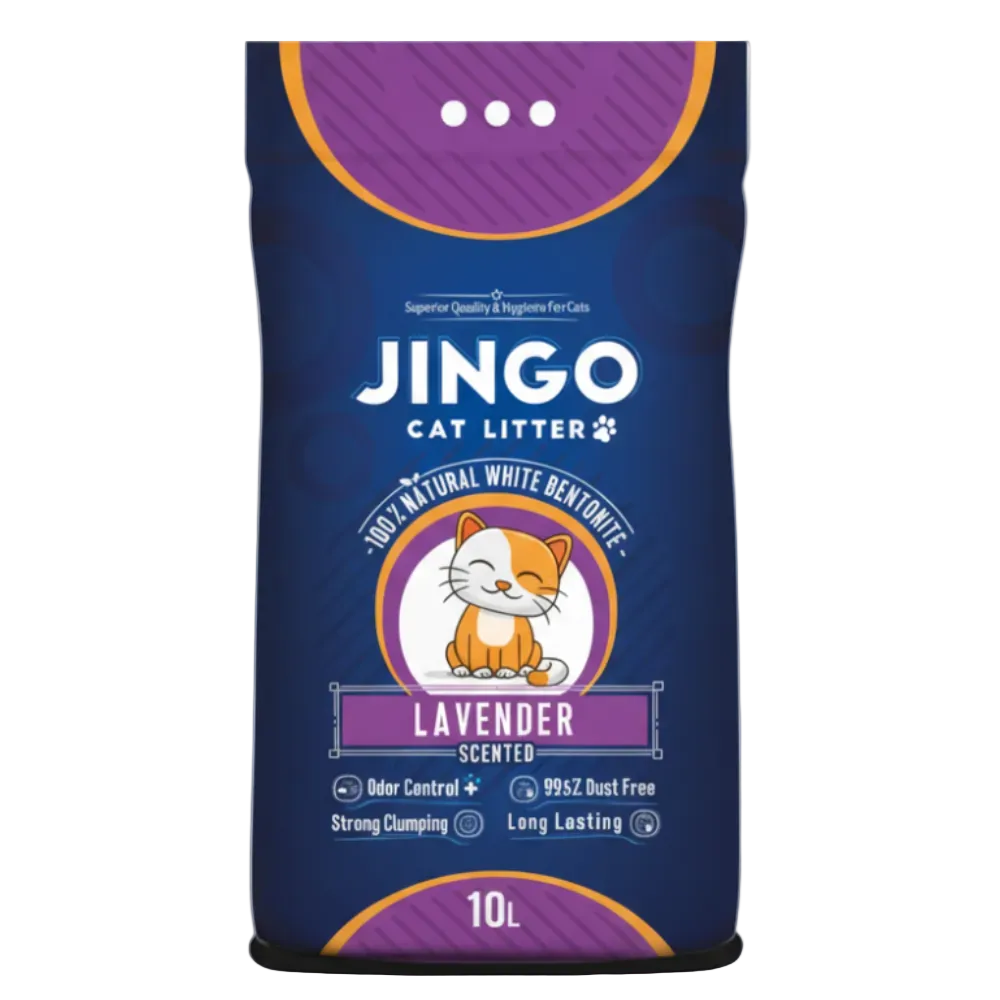 Jingo Whit Cat Litter Lavender Petfast.shop Jingo Box & Accessories & Litter Cat Litter petfast.shop Egypt PJI2321S-1 10 L 260.00