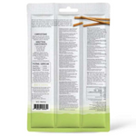 Packaged product with a label on a white background