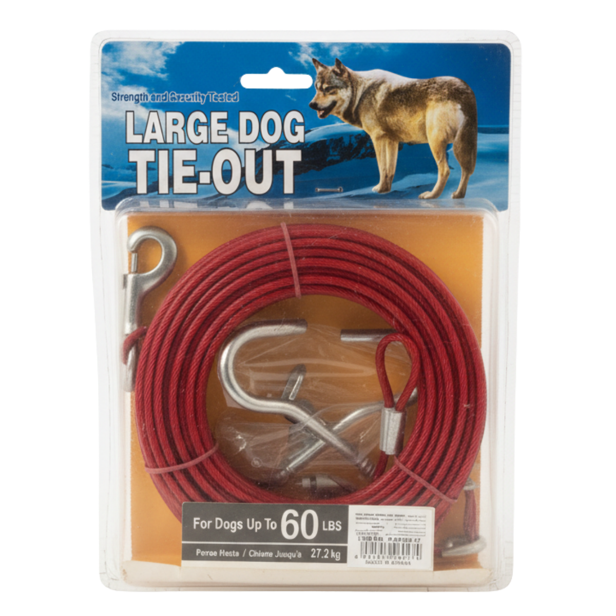 Large Dog Tie-Out for Dogs Up To 60LBS