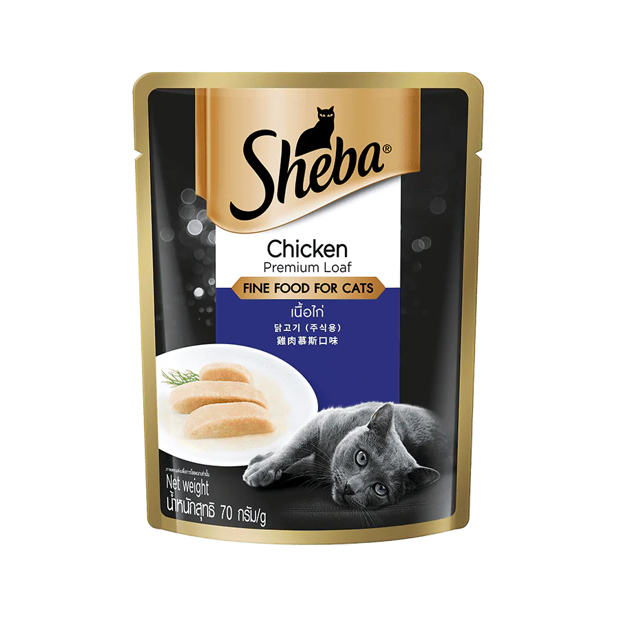 Sheba Premium Cat Food Chicken 70g