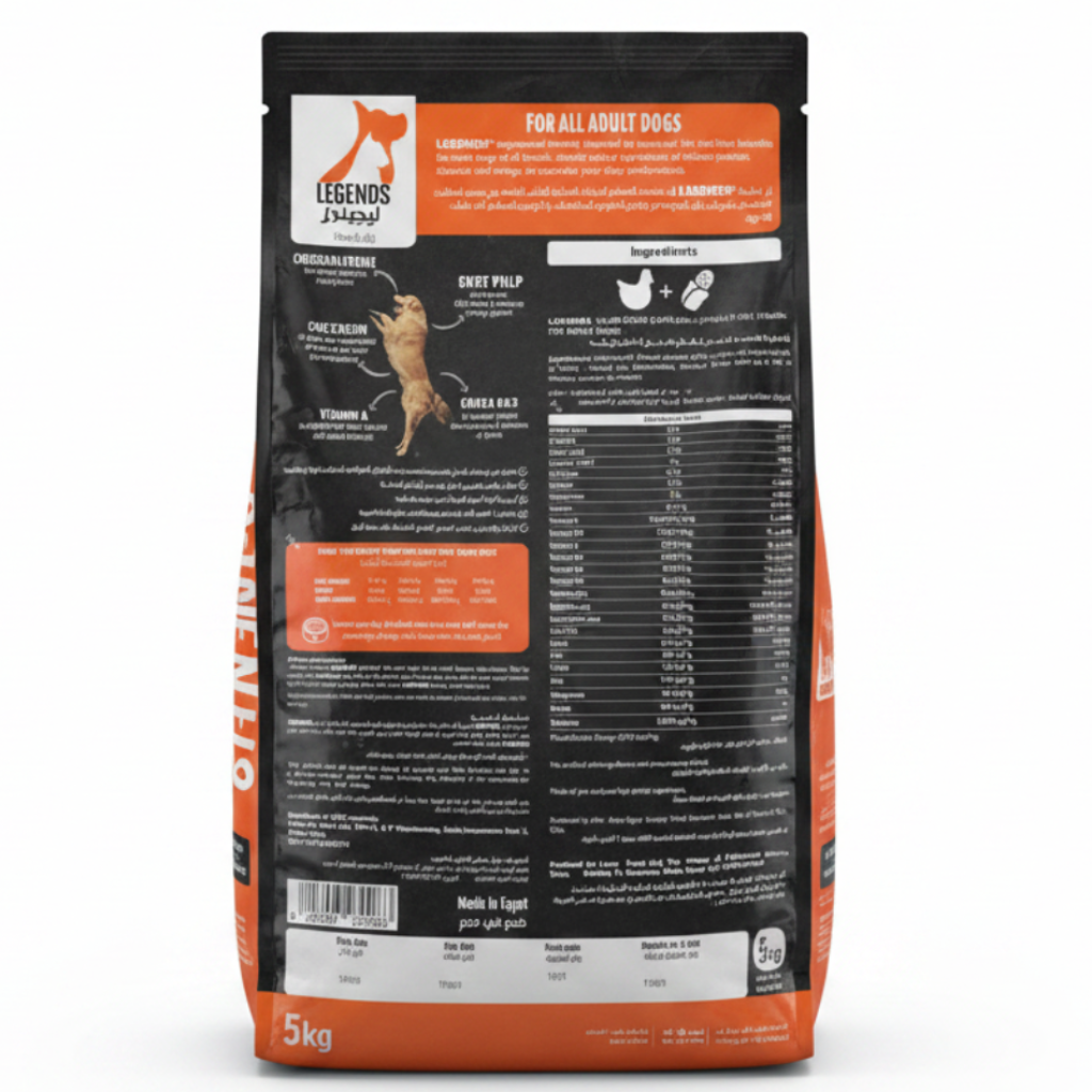 Legends Adult Chicken 5kg angle 2