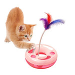 Cat Toy 1 Floor with Feather & Ball Size 25*25*20 Cm Petfast.shop Generic Cat Supplies Toys petfast.shop EgyptDefault Title 200.00