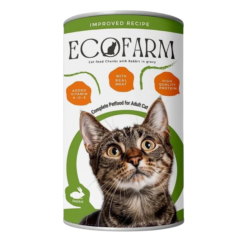 Eco Farm Wet Food Rabbit 400g Petfast.shop Ecofarm Cat Food Wet Food petfast.shop Egypt 85.00