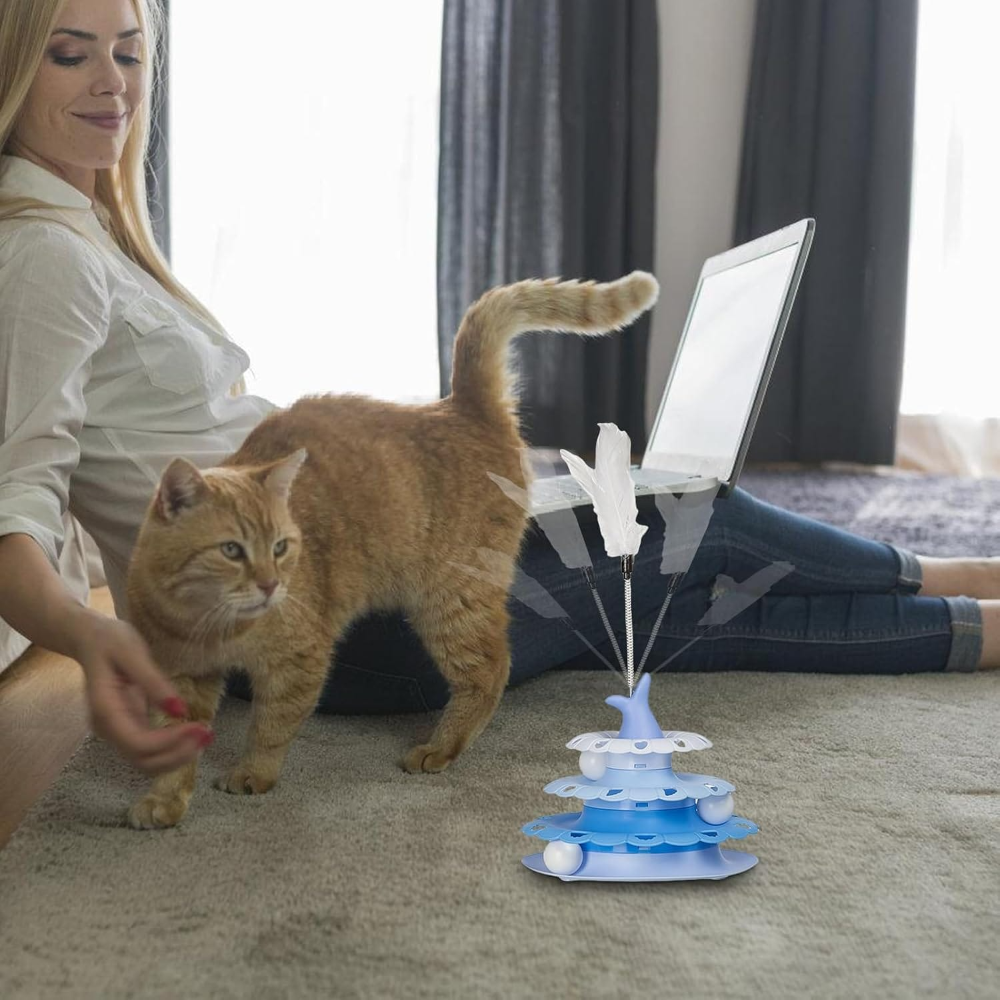 Nunbell Cat Toy Circular Turntable