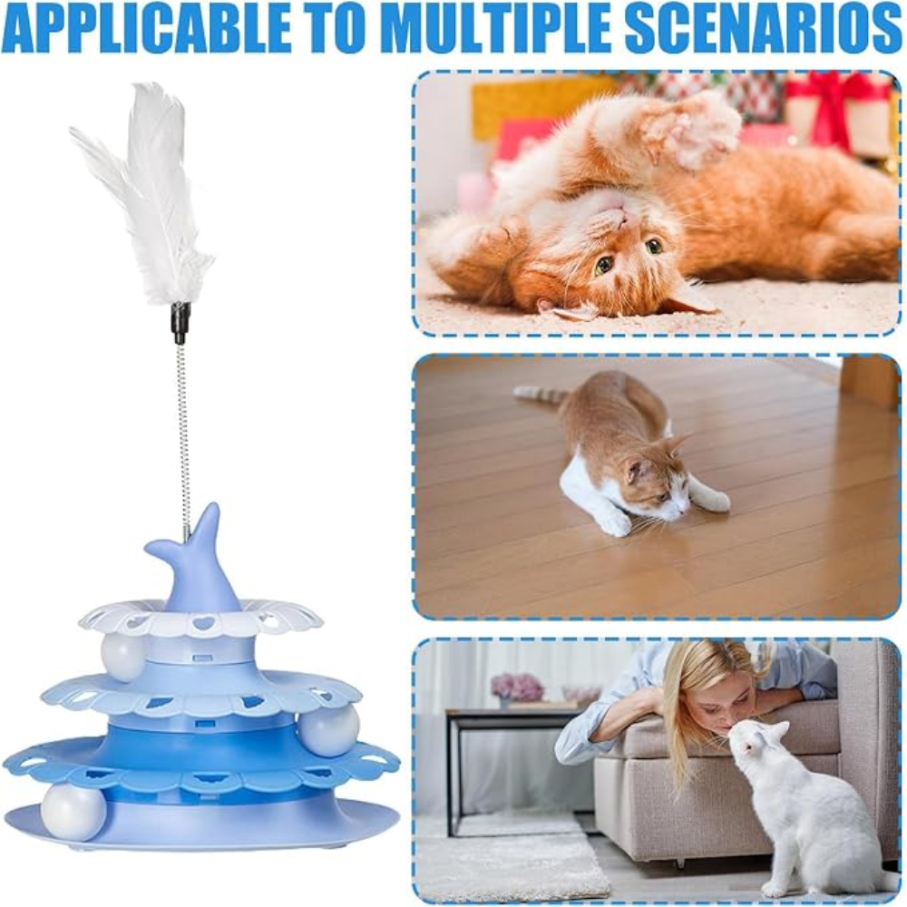 Nunbell Cat Toy Circular Turntable