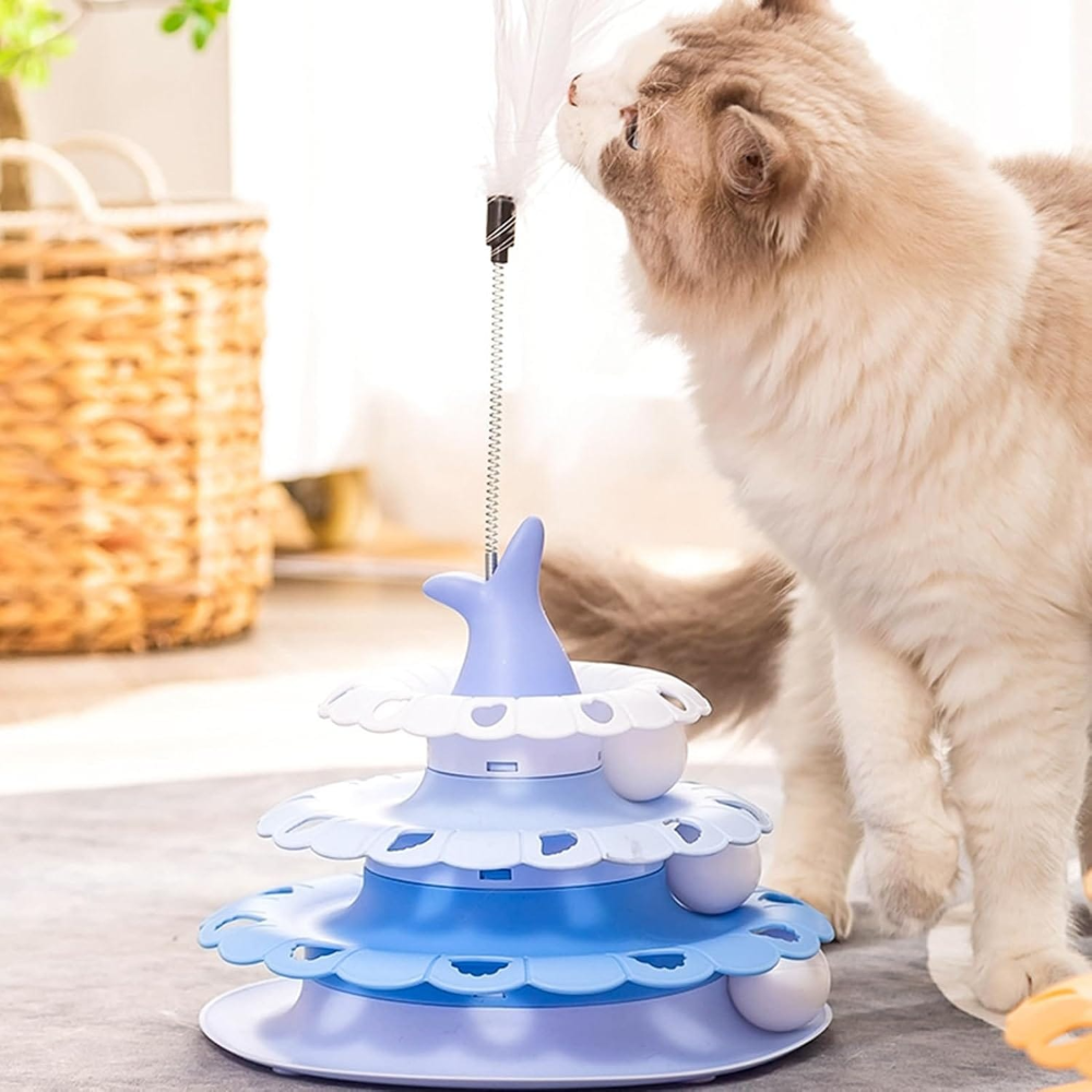 Nunbell Cat Toy Circular Turntable