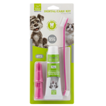 Nunbell Dental Care Kit 4PCS وردي على خلفية بيضاء