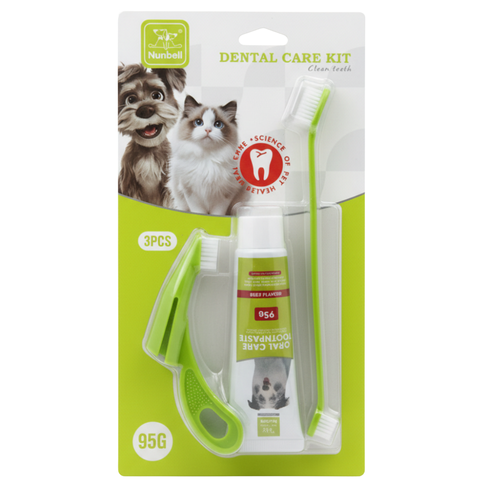 Nunbell Dental Care Kit على خلفية بيضاء