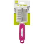 Nunbell Pet Comb Pink - White Background