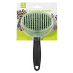 Nunbell Pet Slicker Brush Green - White Background