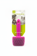 Nunbell Pink Pet Slicker Brush - White Background