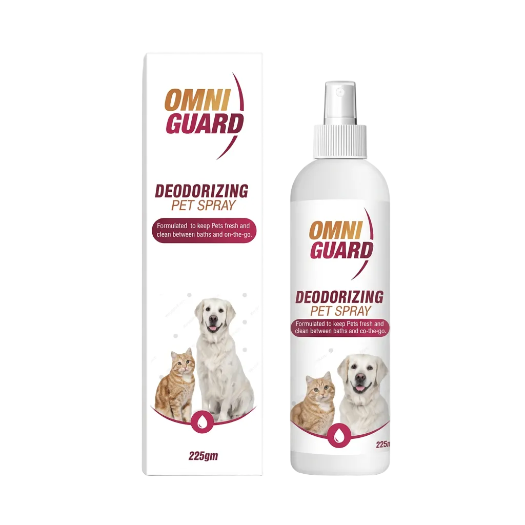 زجاجة Omni Guard مع العلبة بخلفية بيضاء