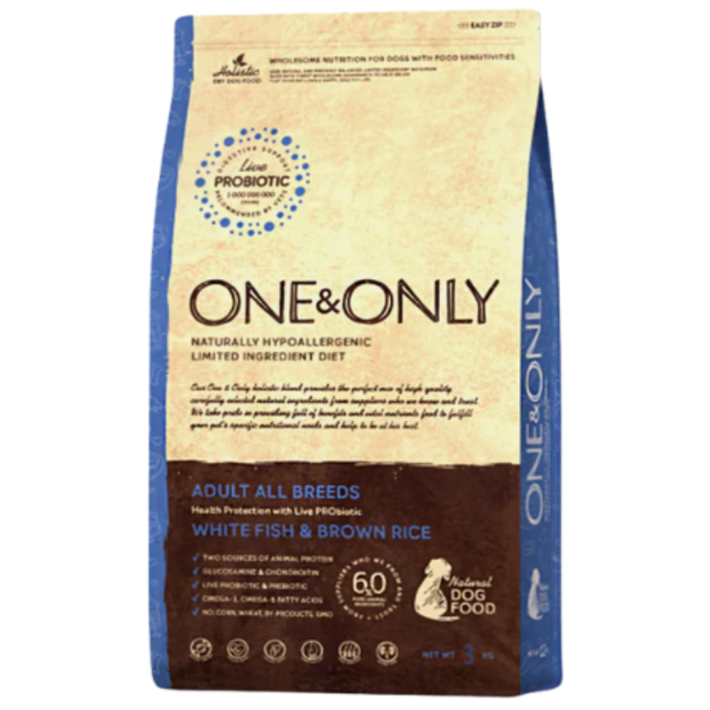 One&Only dog food package on a white background