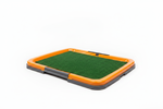 Orange Pet Potty Tray - Front Angle