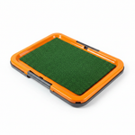 Orange Pet Potty Tray - Top Angle