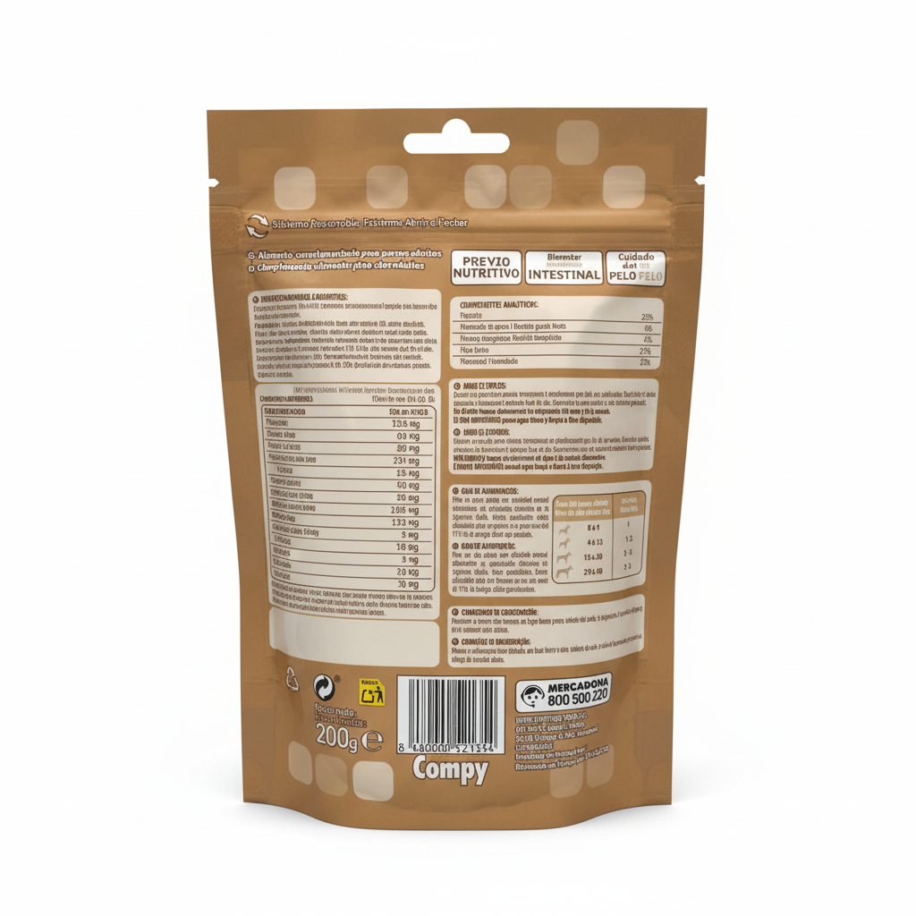 Palitos Dog Treats - Back Side