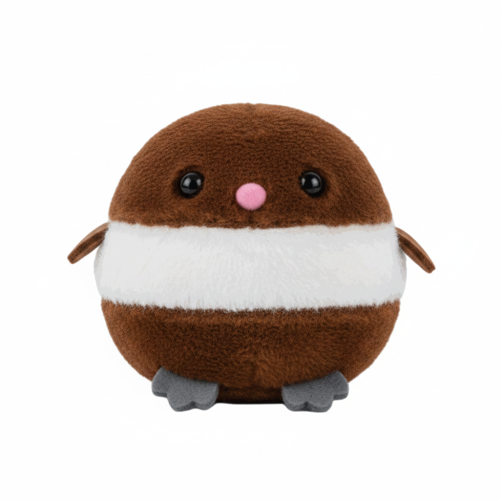 Penguin Plush Toy - Brown