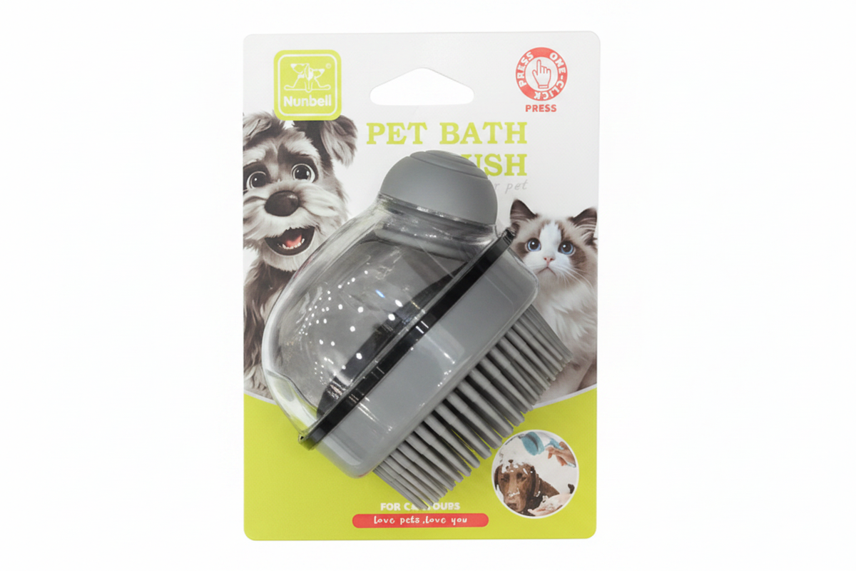 Pet Bath Brush - Gray