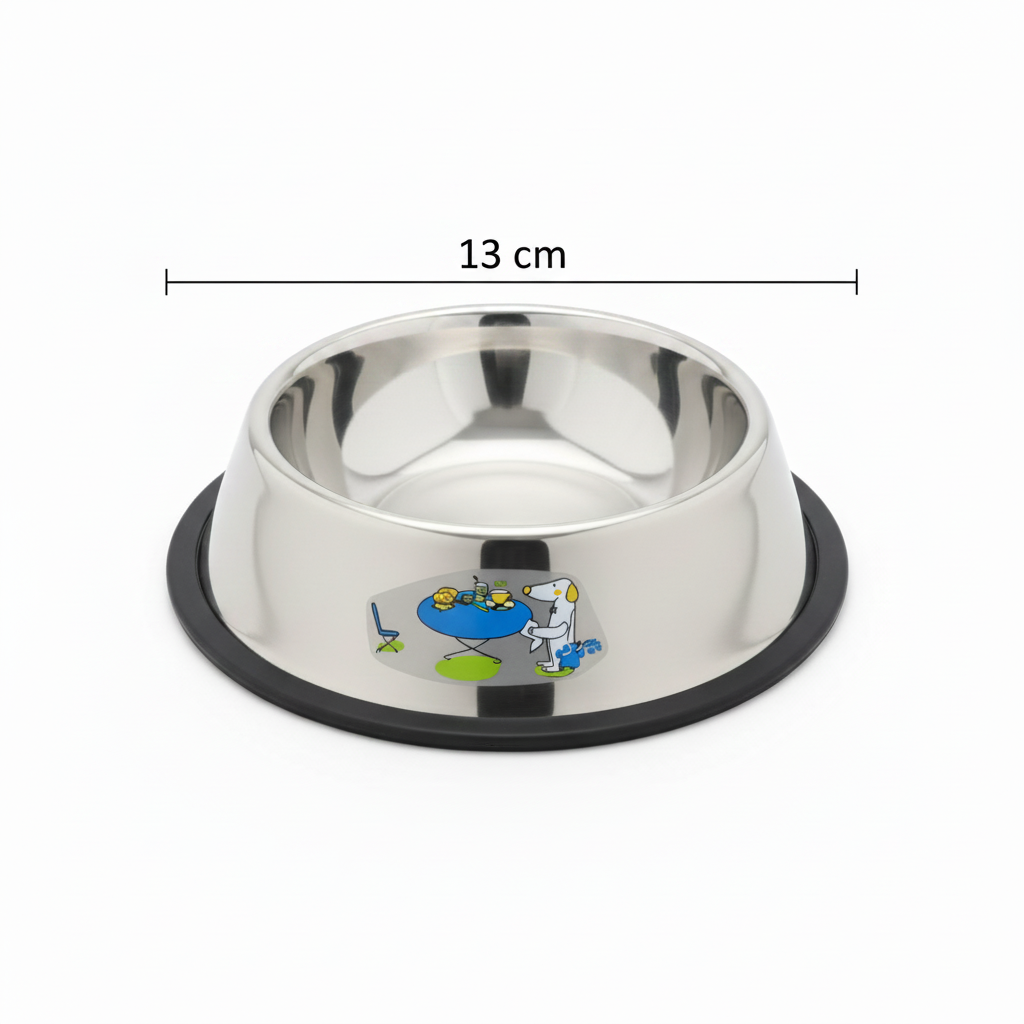 Stainless Steel Pet Bowl Petfast.shop Generic Bowls & Feeders Cat Dog Supplies petfast.shop Egypt11Cm 130.00