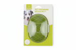 Pet Grooming Brush Mitt - Green