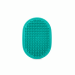 Pet Grooming Brush Mitt Teal - White Background