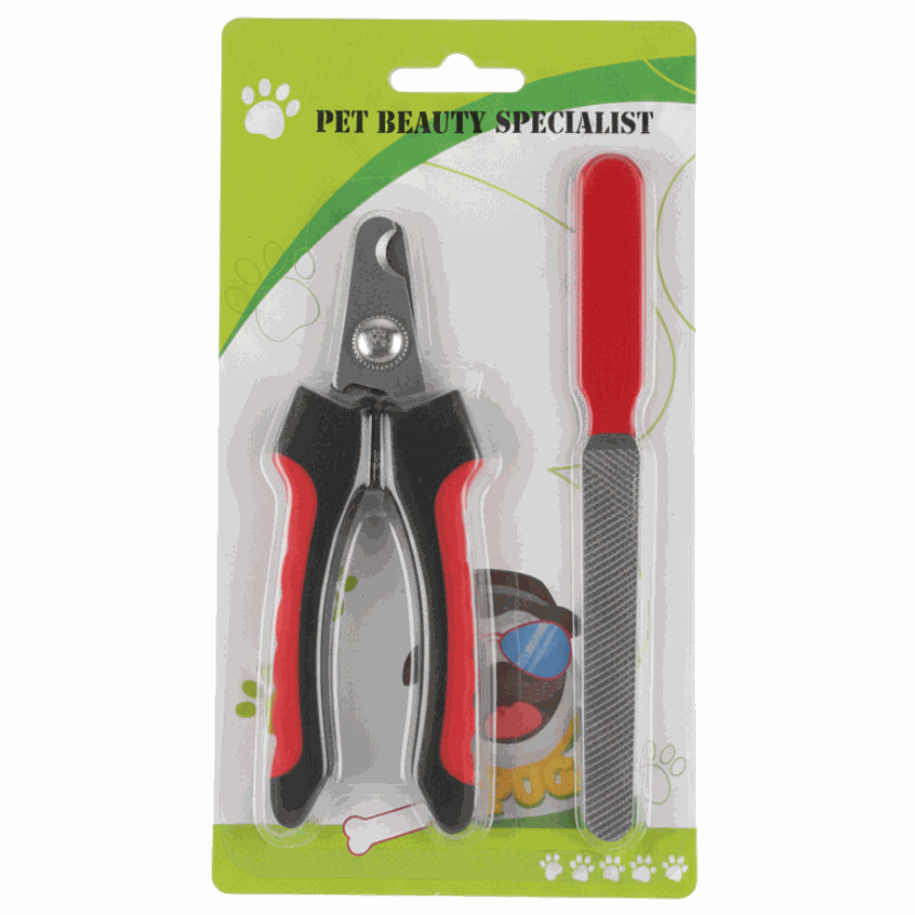 Pet grooming tools white background