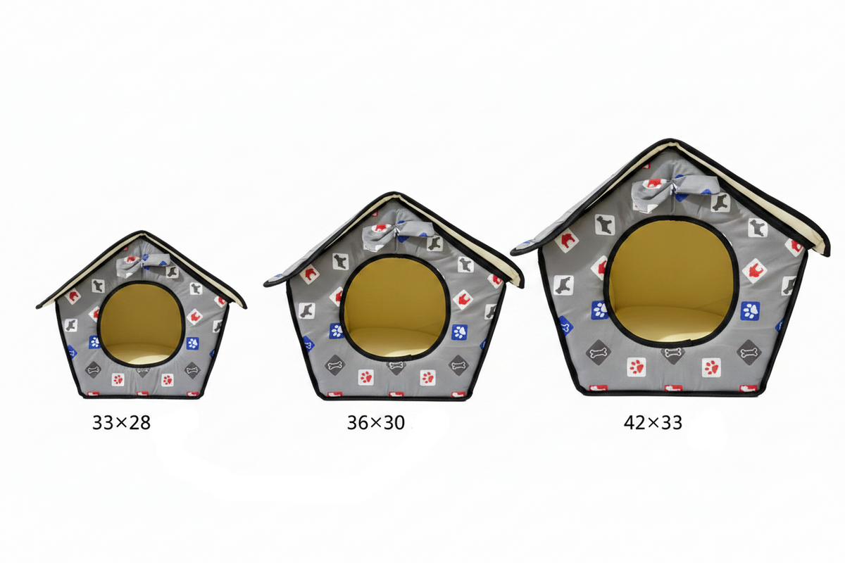 Pet House Gray - Size Comparison