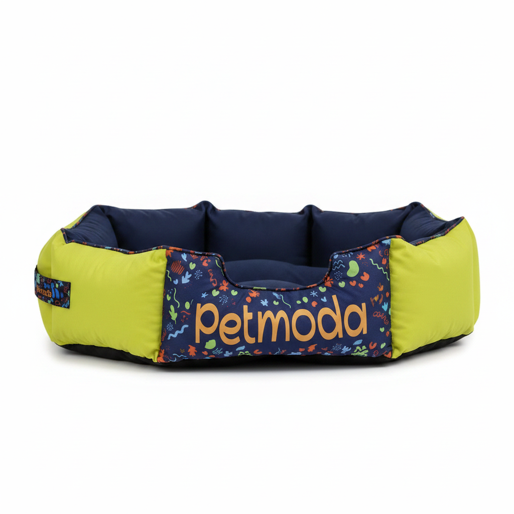 Petmoda Green Bed - White Background